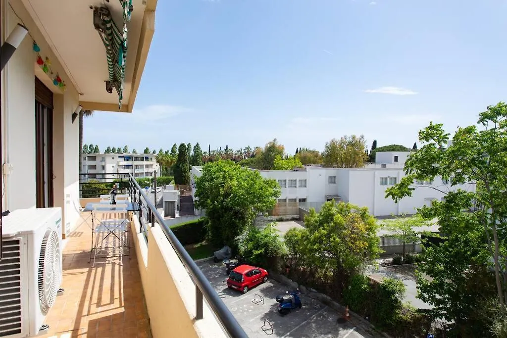 L27 2P Jasmins Sea View Parking & Ac Apartment Nice