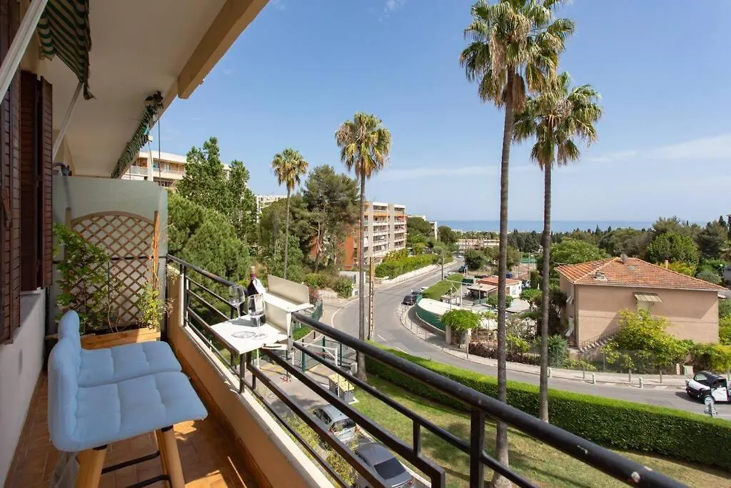 L27 2P Jasmins Sea View Parking & Ac Apartment Nice France