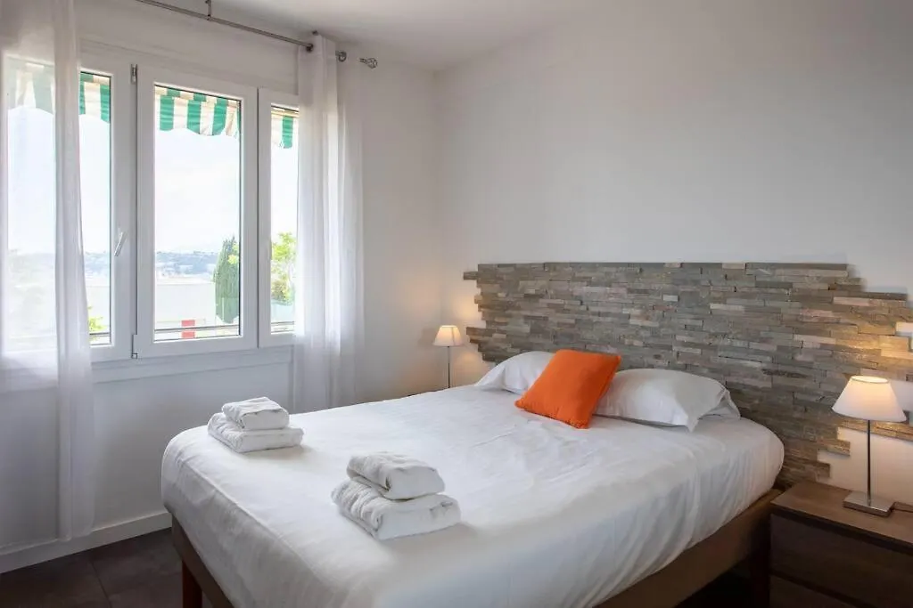 L27 2P Jasmins Sea View Parking & Ac Apartment Nice